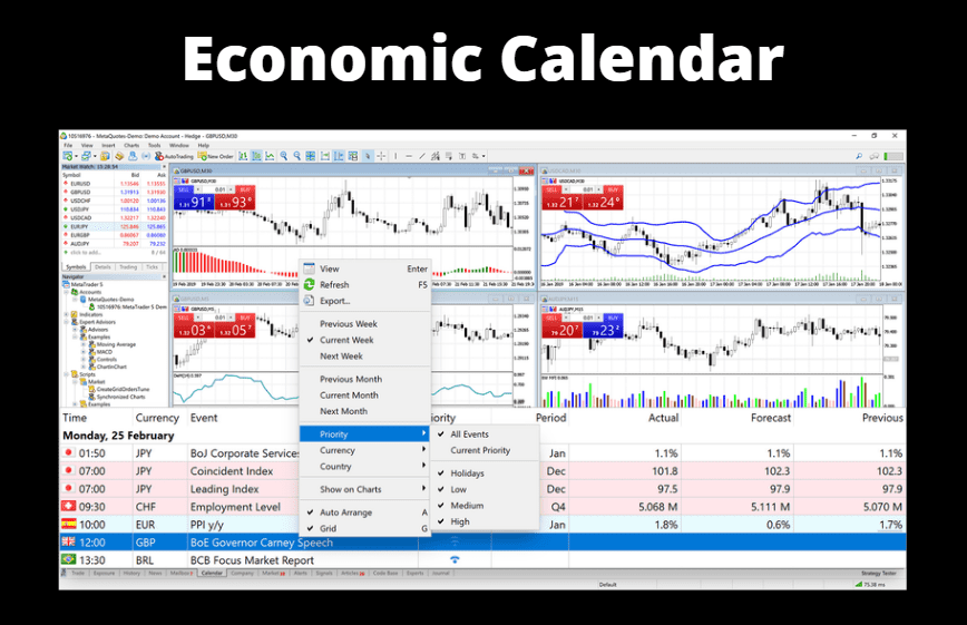 economic calendar mt5